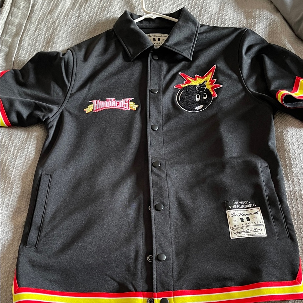 The Hundreds Mitchell and Ness shooting shirt